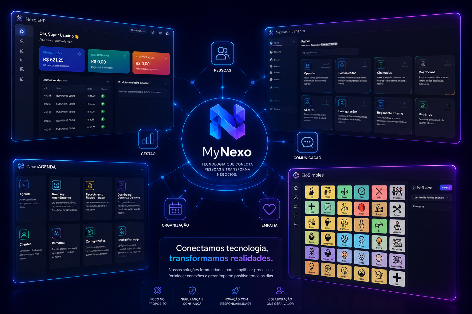 Espaço reservado para imagem institucional da equipe MyNexo