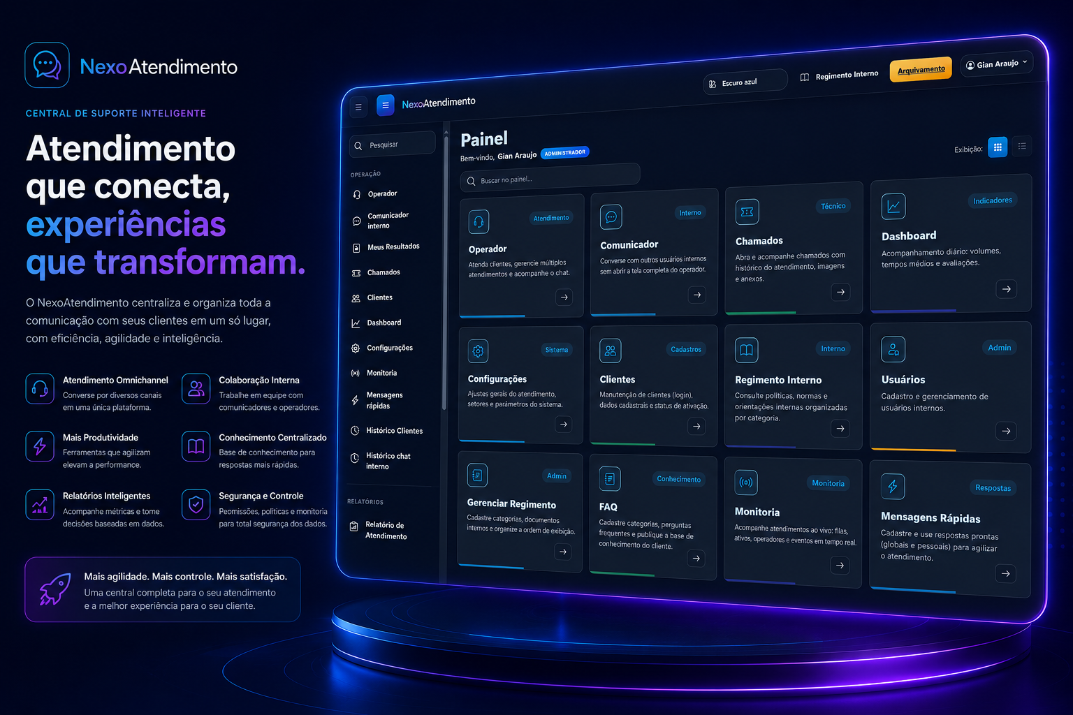 Mockup do produto NexoDesk
